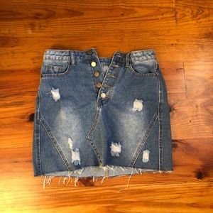 jean skirt